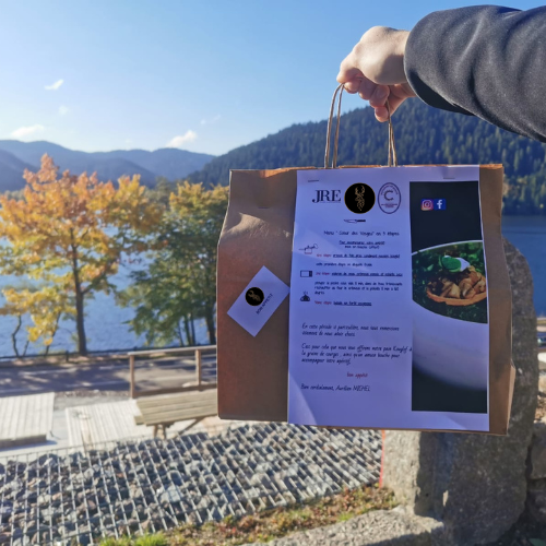 Sac livraions à domicile. Brunchs, Petits-déjeuners, menus gastronomique livrés à domicile